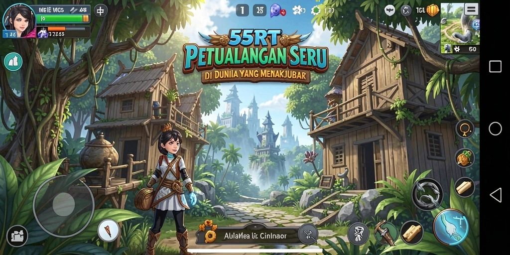Screenshot gameplay 55RT menampilkan petualangan seru yang penuh tantangan.
