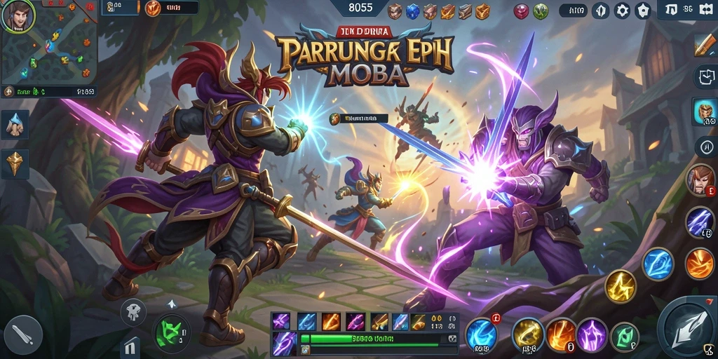 Tampilan gameplay seru dan menegangkan di 8055.