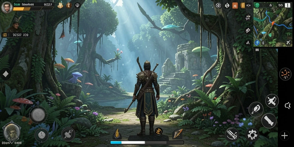 Screenshot dari gameplay realistis di 93337 dengan karakter yang berinteraksi.