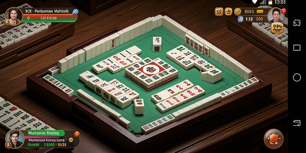 Screenshot gameplay 9ZK dengan tampilan Mahjong yang menawan.