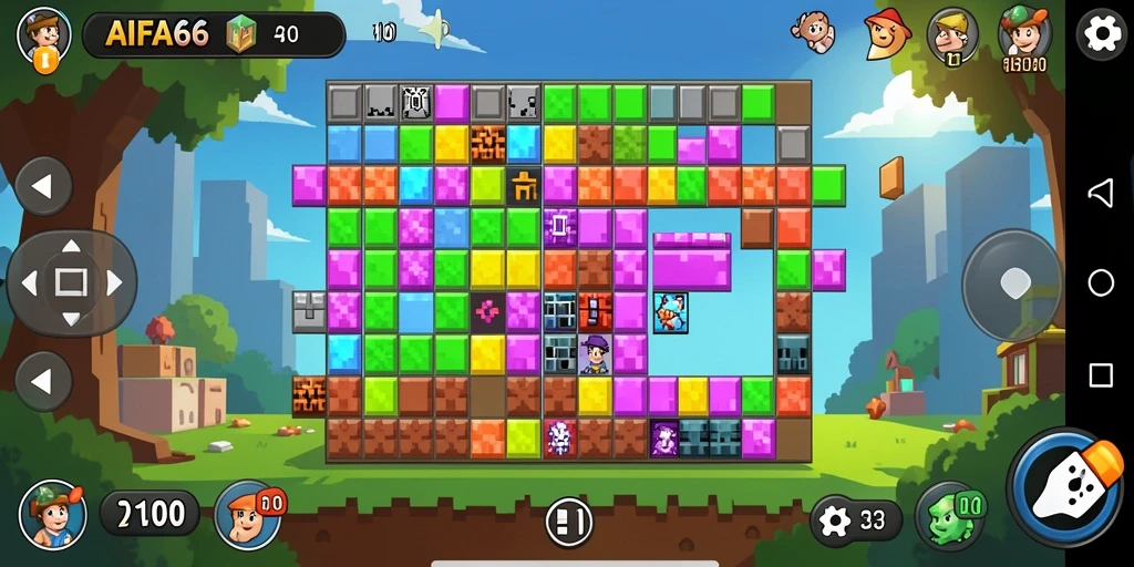 Gameplay AIFA66 yang menarik dengan berbagai tantangan puzzle.