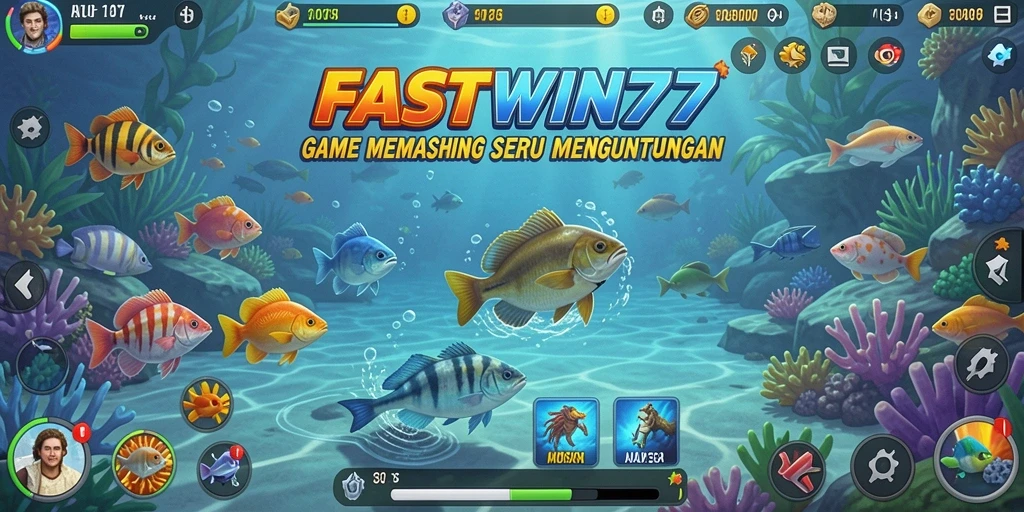 Gameplay seru memancing ikan besar di FASTWIN77.
