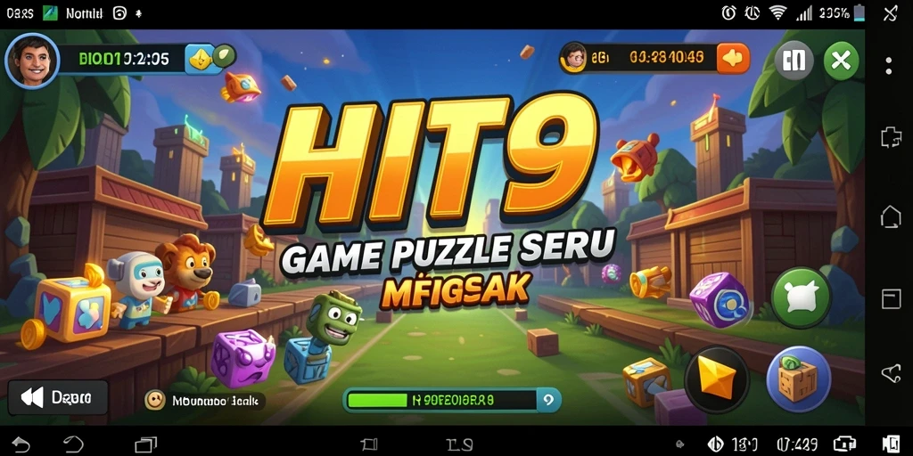 Tampilan gameplay seru HIT9 dengan tantangan puzzle yang menarik.