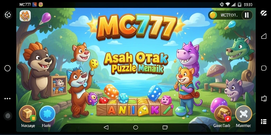 Tampilan gameplay Puzzle yang menantang dan menarik di MC777.