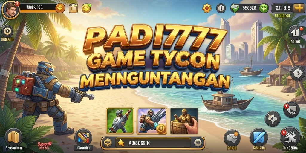 Screenshot PADI777 menunjukkan pemain mengelola usaha dengan strategi yang cerdas.